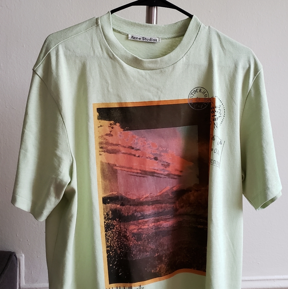 Acne jaceye cotton print green